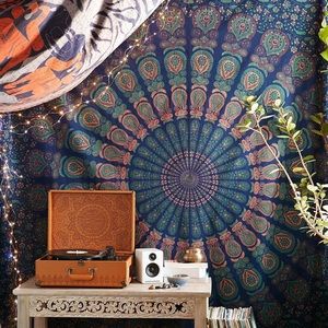 Bohemian Blue Wall Tapestry